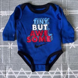 Nike Dri-Fit Long Sleeve Onesie, Size 3 months